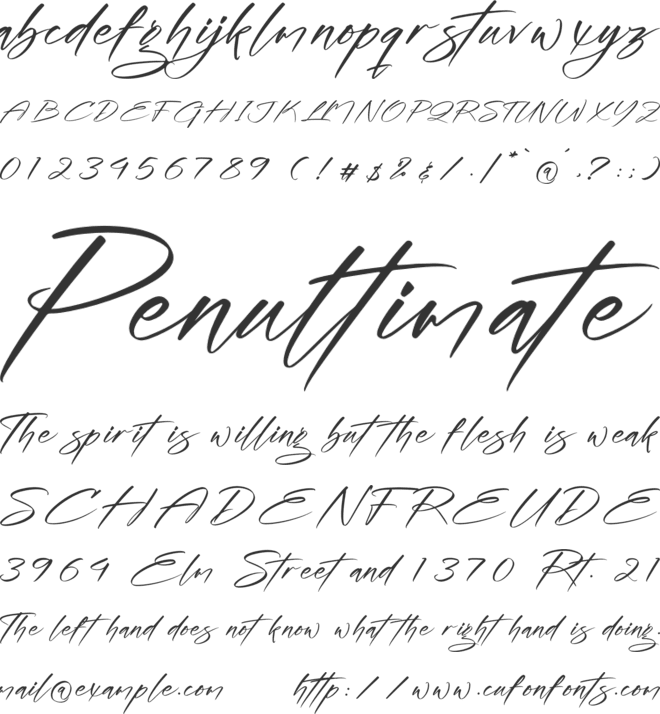 Ramsoneth font preview