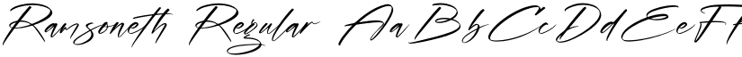 Ramsoneth Regular font