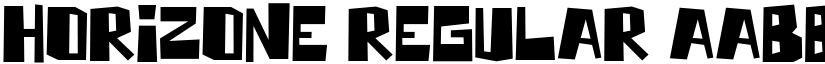 Horizone Regular font