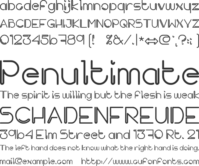 Takis personal17 font preview