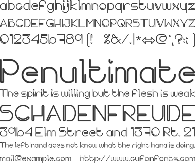 Takis personal17 font preview