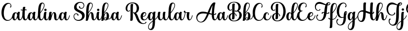 Catalina Shiba Regular font