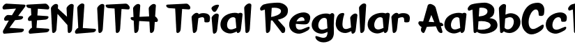 ZENLITH Trial Regular font