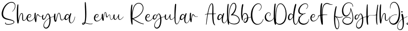 Sheryna Lemu Regular font