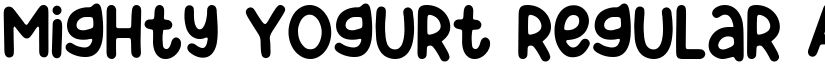 Mighty Yogurt Regular font