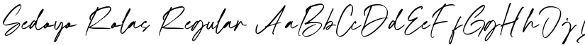 Sedoyo Rolas Regular font