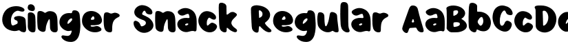 Ginger Snack Regular font