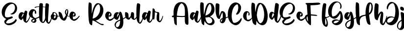 Eastlove Regular font