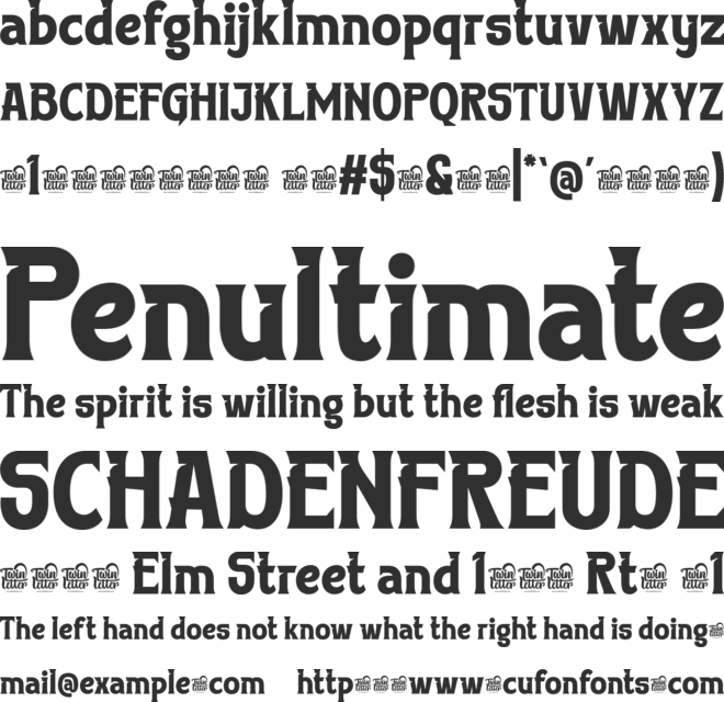 TUIVEN Trial font preview