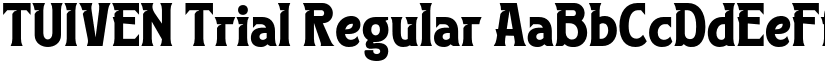 TUIVEN Trial Regular font