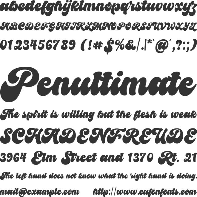 Santa Child font preview