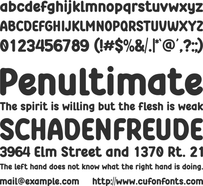 Christmas Brights font preview