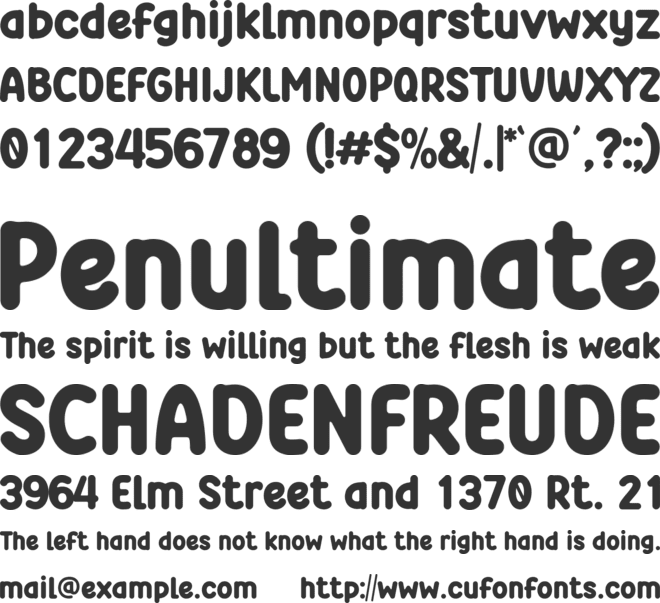 Christmas Brights font preview