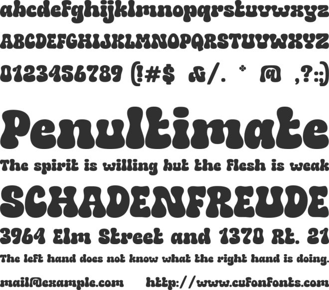 Sundrops Display font preview