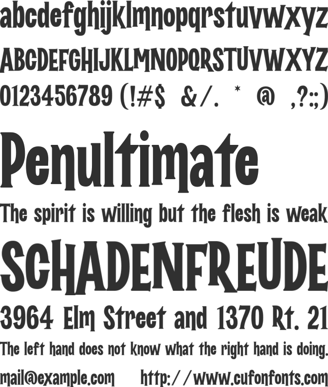 Christmas Spark font preview