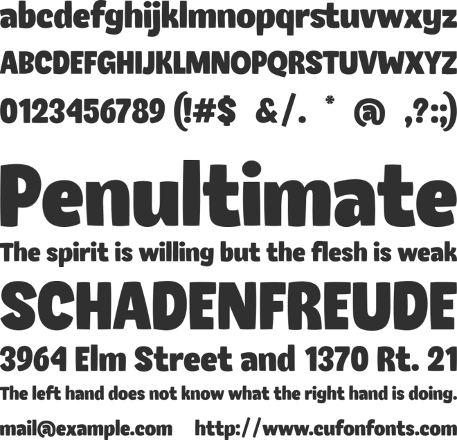 Rustic Shine font preview