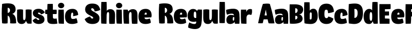 Rustic Shine Regular font