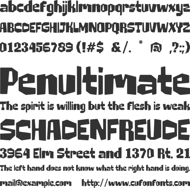 Stone Punk font preview