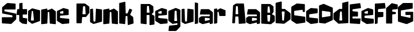Stone Punk Regular font