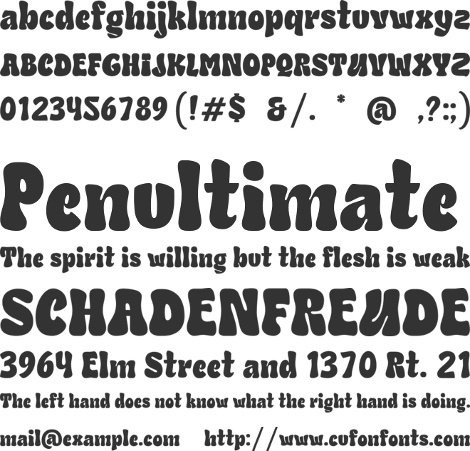 SHROOMS GARDEN font preview