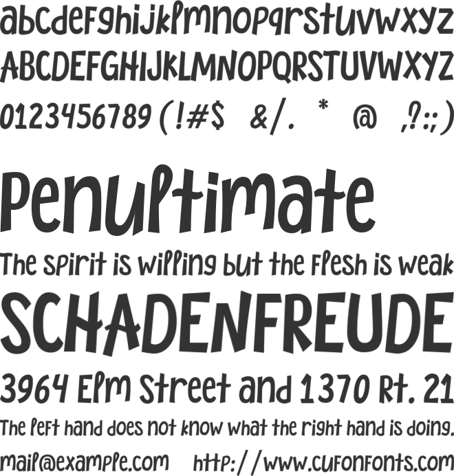 Buttery Cookies font preview