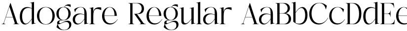 Adogare Regular font