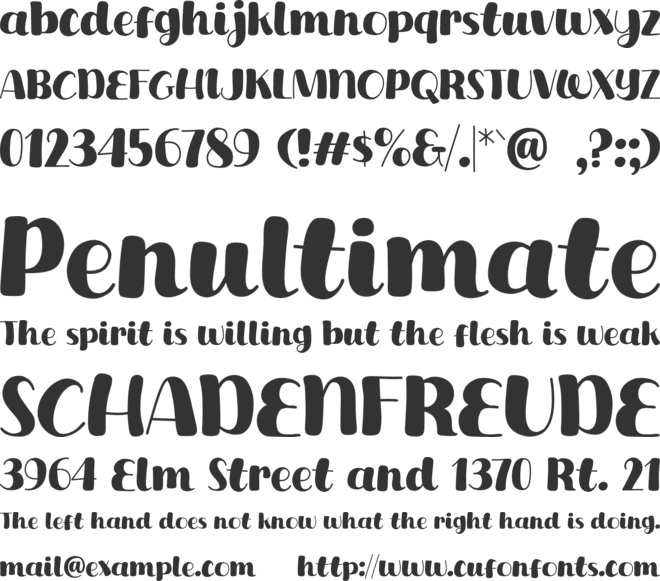 Drink Tea font preview