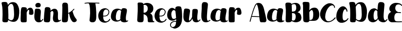 Drink Tea Regular font