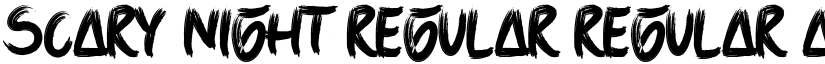 Scary Night Regular Regular font