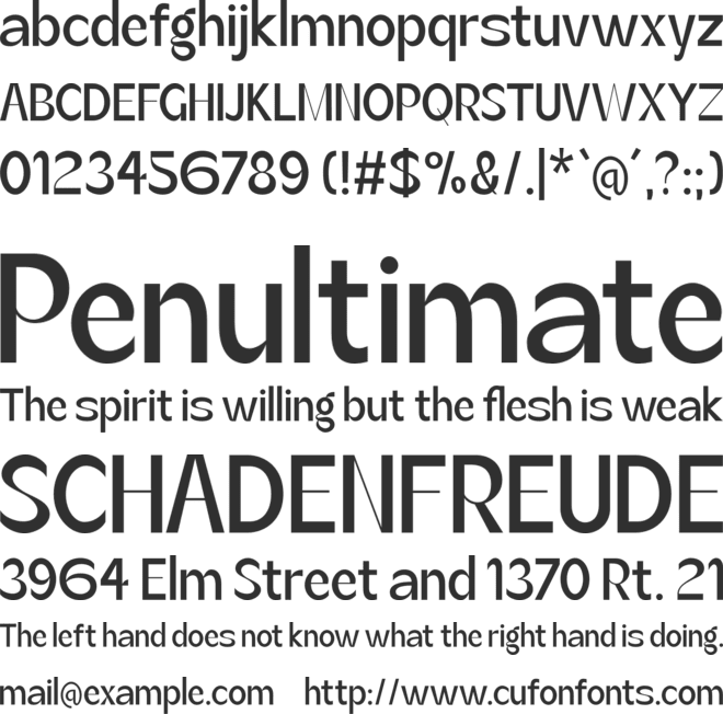 Botham-Condensed font preview