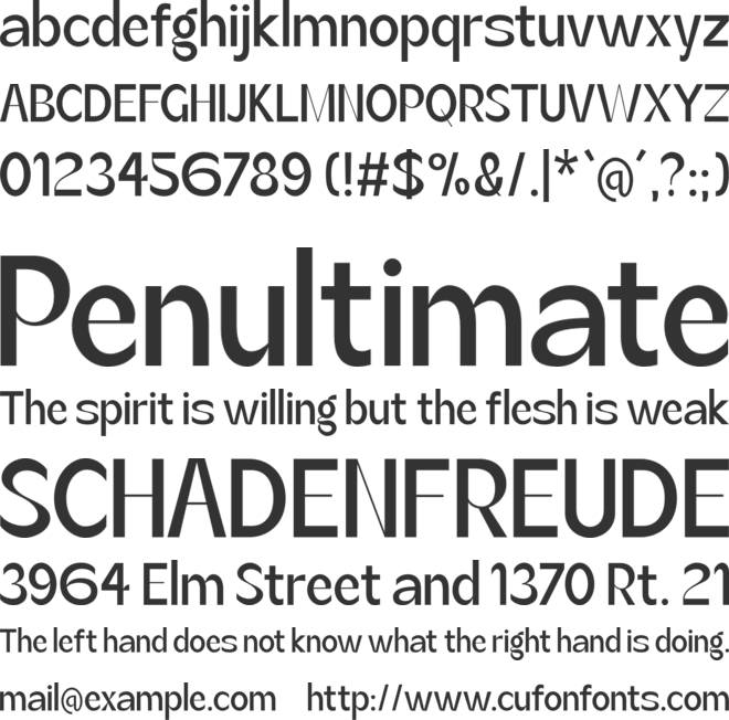 Botham-Condensed font preview