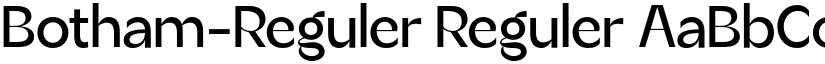 Botham-Reguler Reguler font