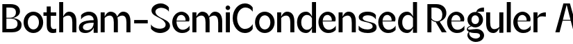 Botham-SemiCondensed Reguler font