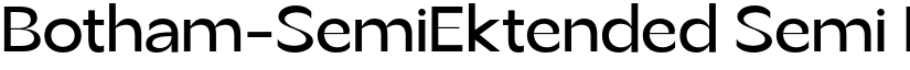 Botham-SemiEktended Semi Ektended font
