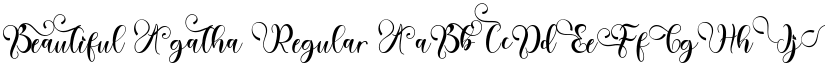 Beautiful Agatha Regular font
