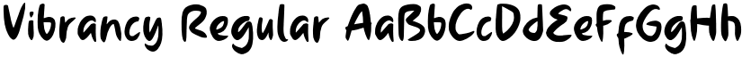 Vibrancy Regular font