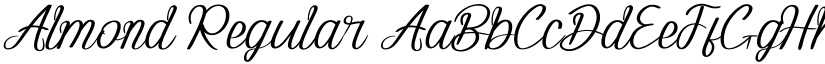 Almond Regular font