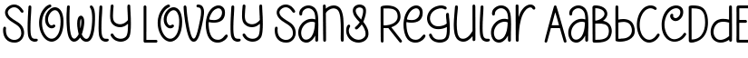 Slowly Lovely Sans Regular font