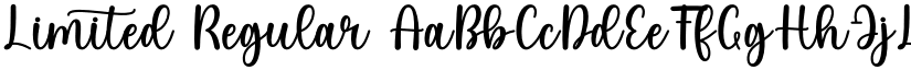 Limited Regular font