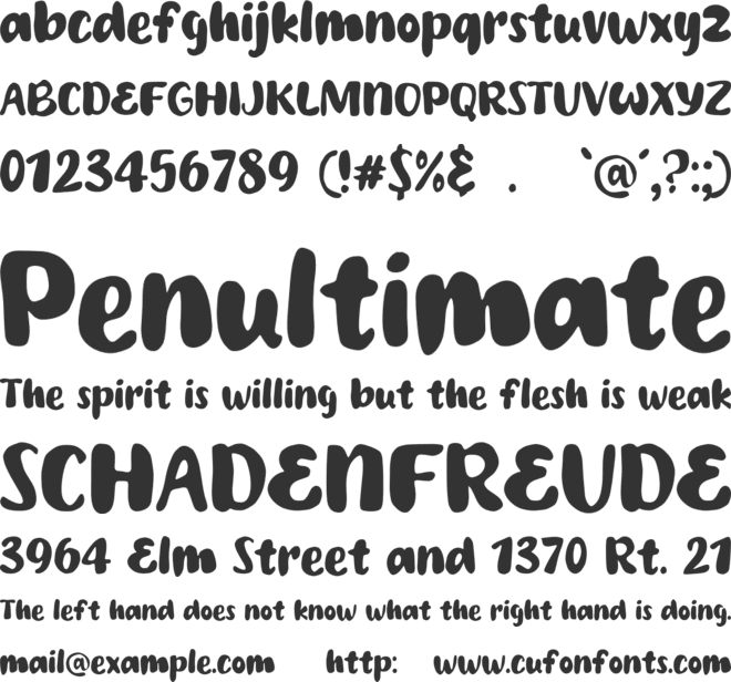 Harvest Season font preview