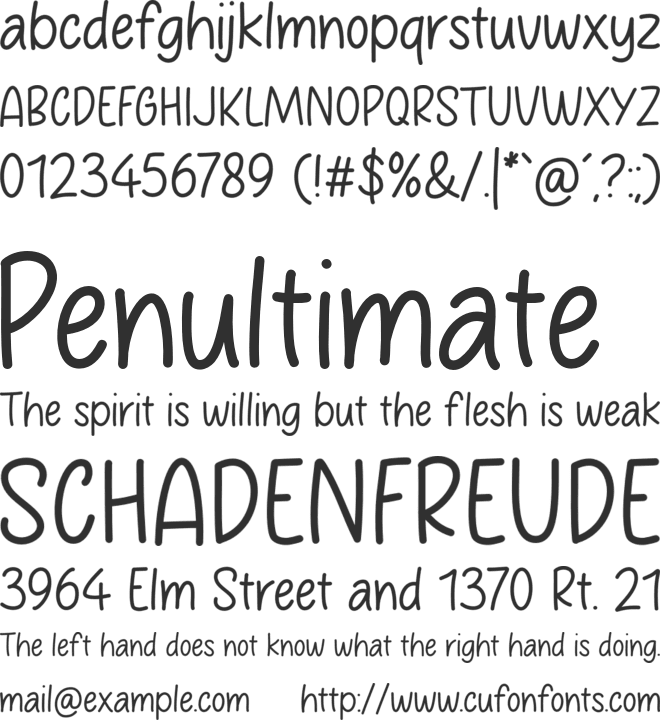 Productive Day font preview
