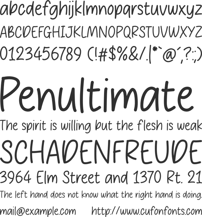 Stray Cloud font preview