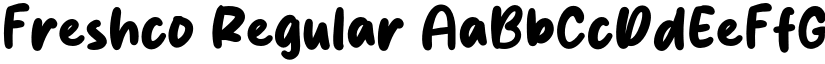 Freshco Regular font