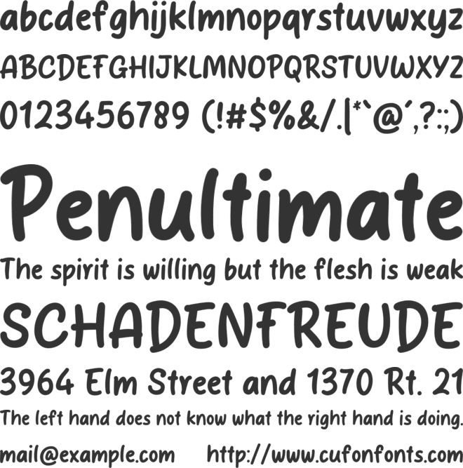 Real World font preview