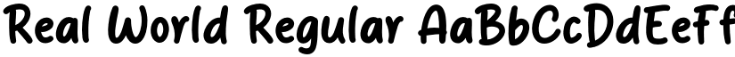 Real World Regular font