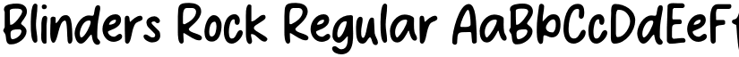 Blinders Rock Regular font