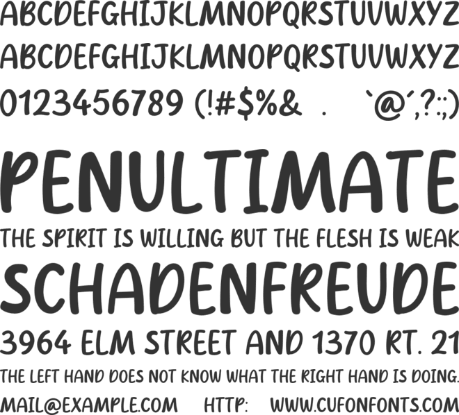 Fried Rice font preview