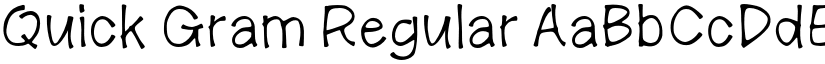 Quick Gram Regular font