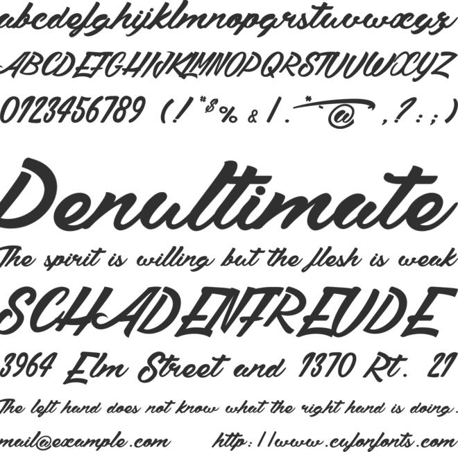 Sergio_PersonalUseOnly font preview