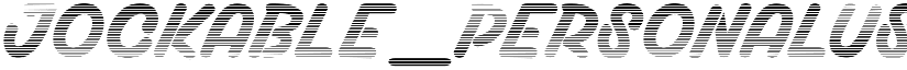 Jockable_PersonalUseOnly Regular font